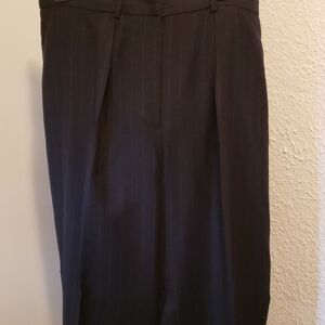 Jones New York Charcoal Pinstripe Dress Pants